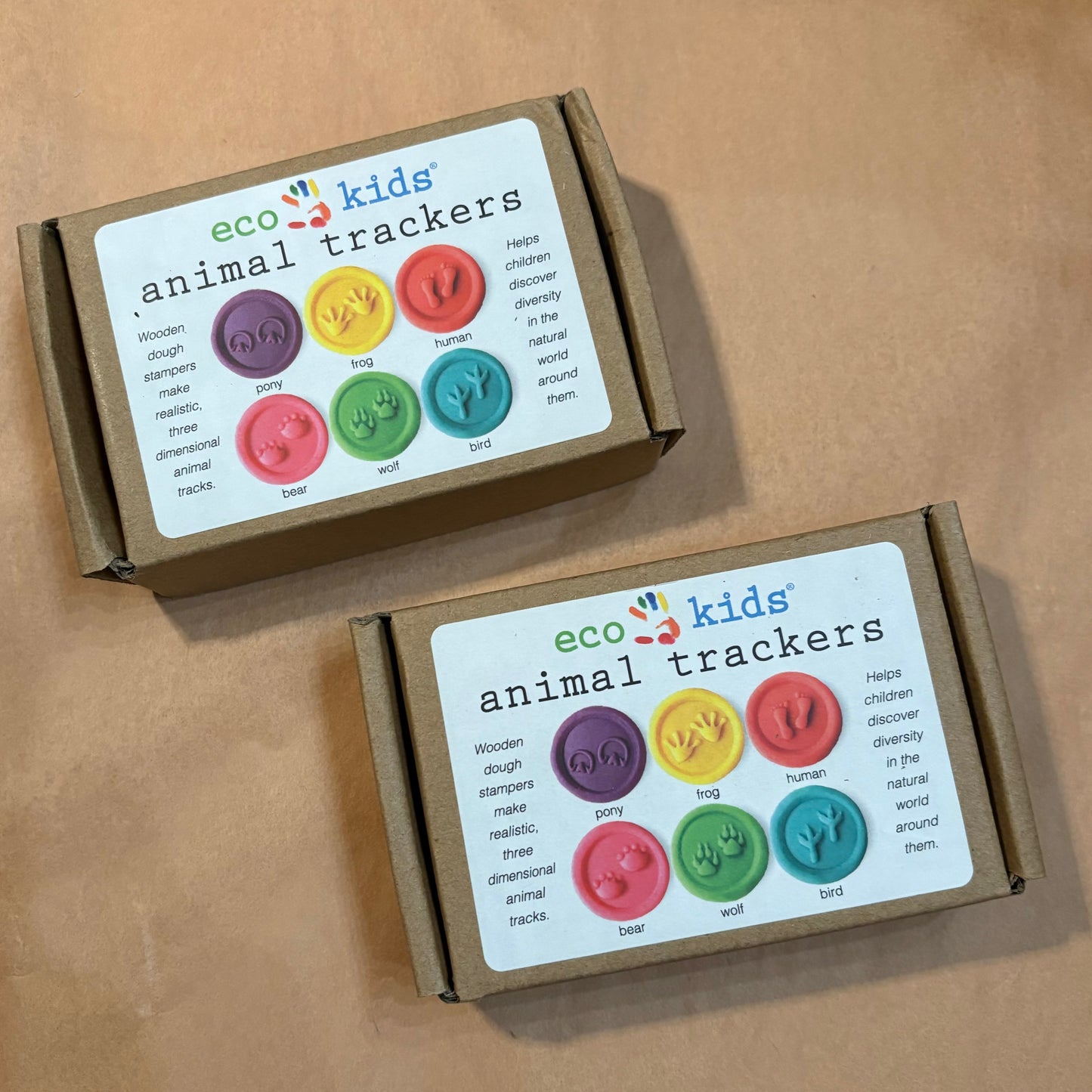 Wooden Dough Stamps - Animal Trackers - by eco kids - The Hippie Farmer