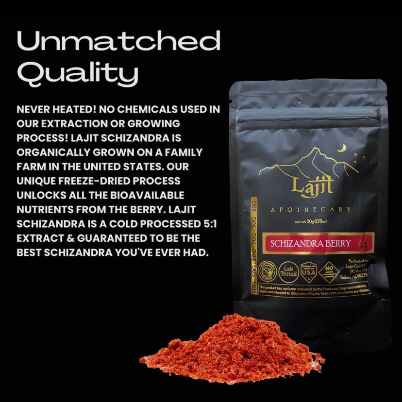 Schizandra Berry - 50g (1.76oz) - by Lajit Apothecary - The Hippie Farmer