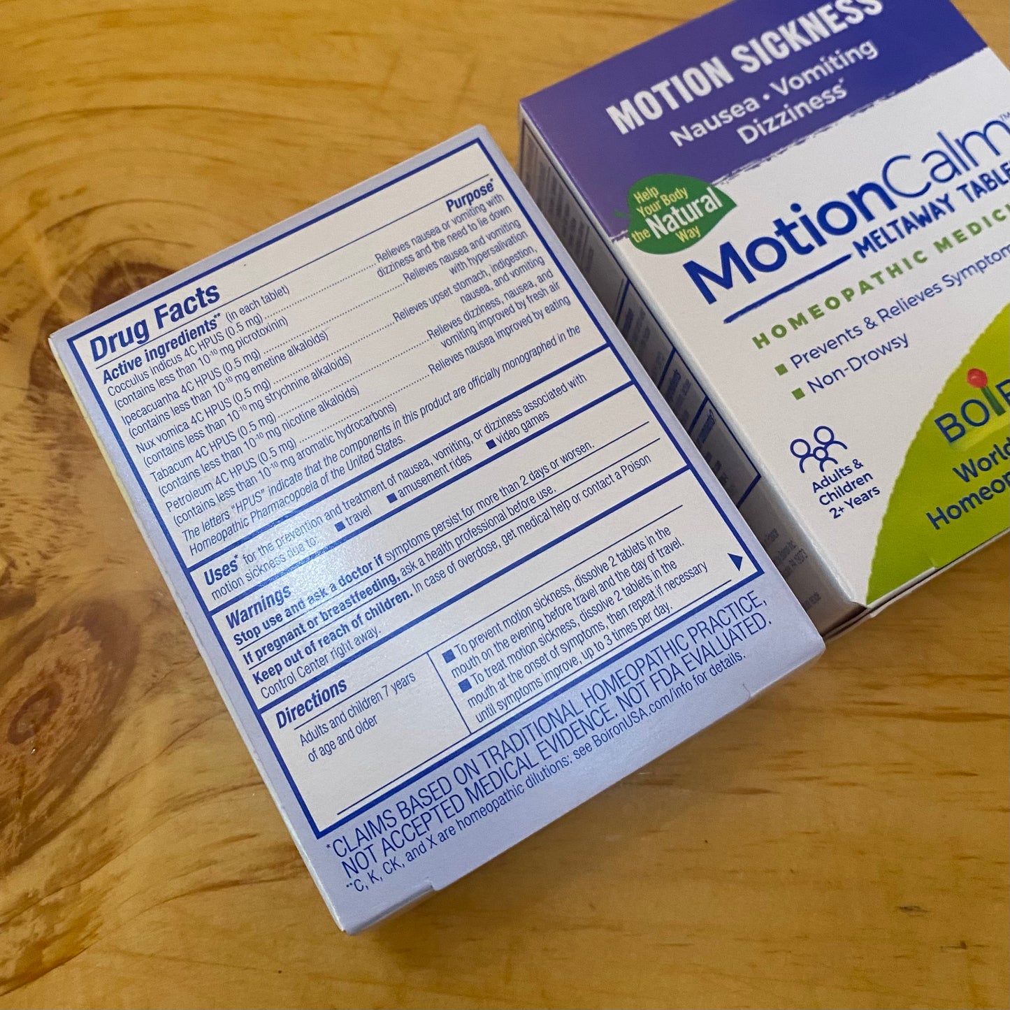 Motion Calm - Nausea, Vomiting, Dizziness - by Boiron Homeopathic - The Hippie Farmer