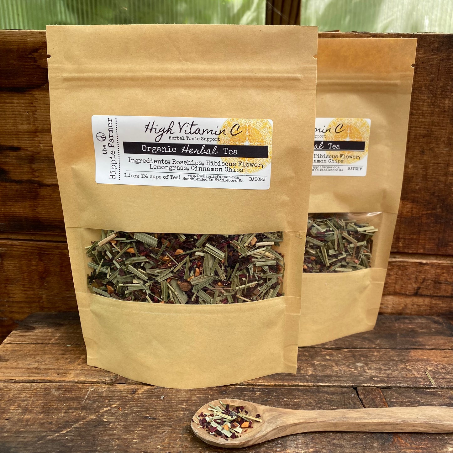High Vit C - Organic Herbal Teas - 1.5oz - The Hippie Farmer