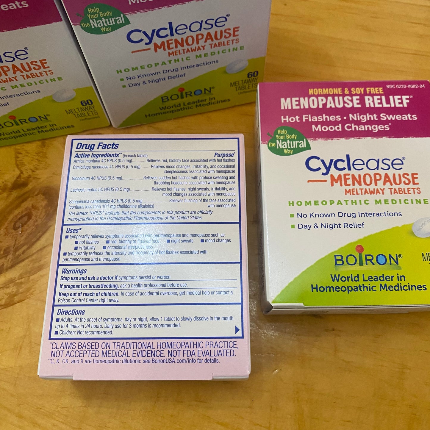 Cyclease - Menopause Relief - Meltaway Tabs - by Boiron Homeopathic - The Hippie Farmer
