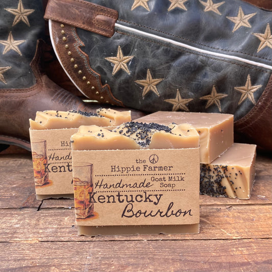 Goat Milk Soap - Kentucky Bourbon - The Hippie Farmer
