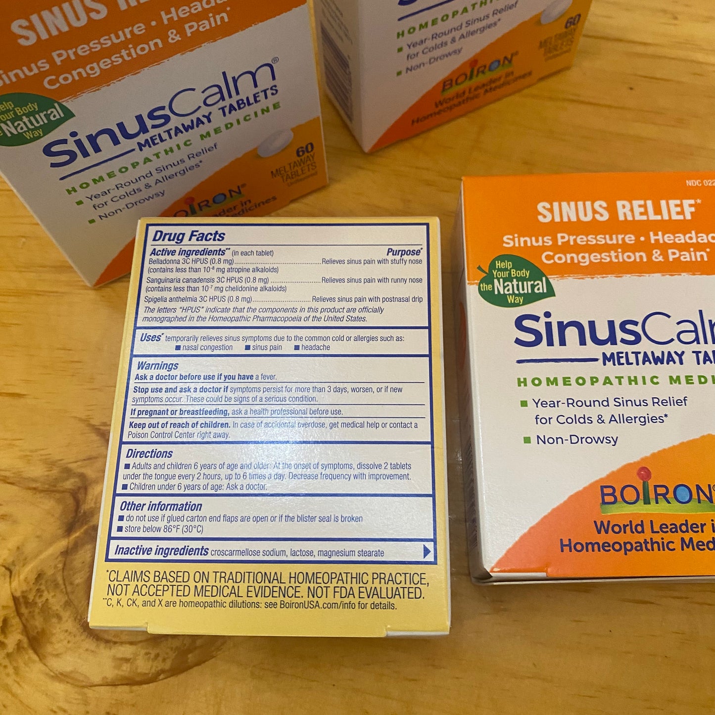 Sinus Calm - Meltaway Tabs - by Boiron Homeopathic - The Hippie Farmer