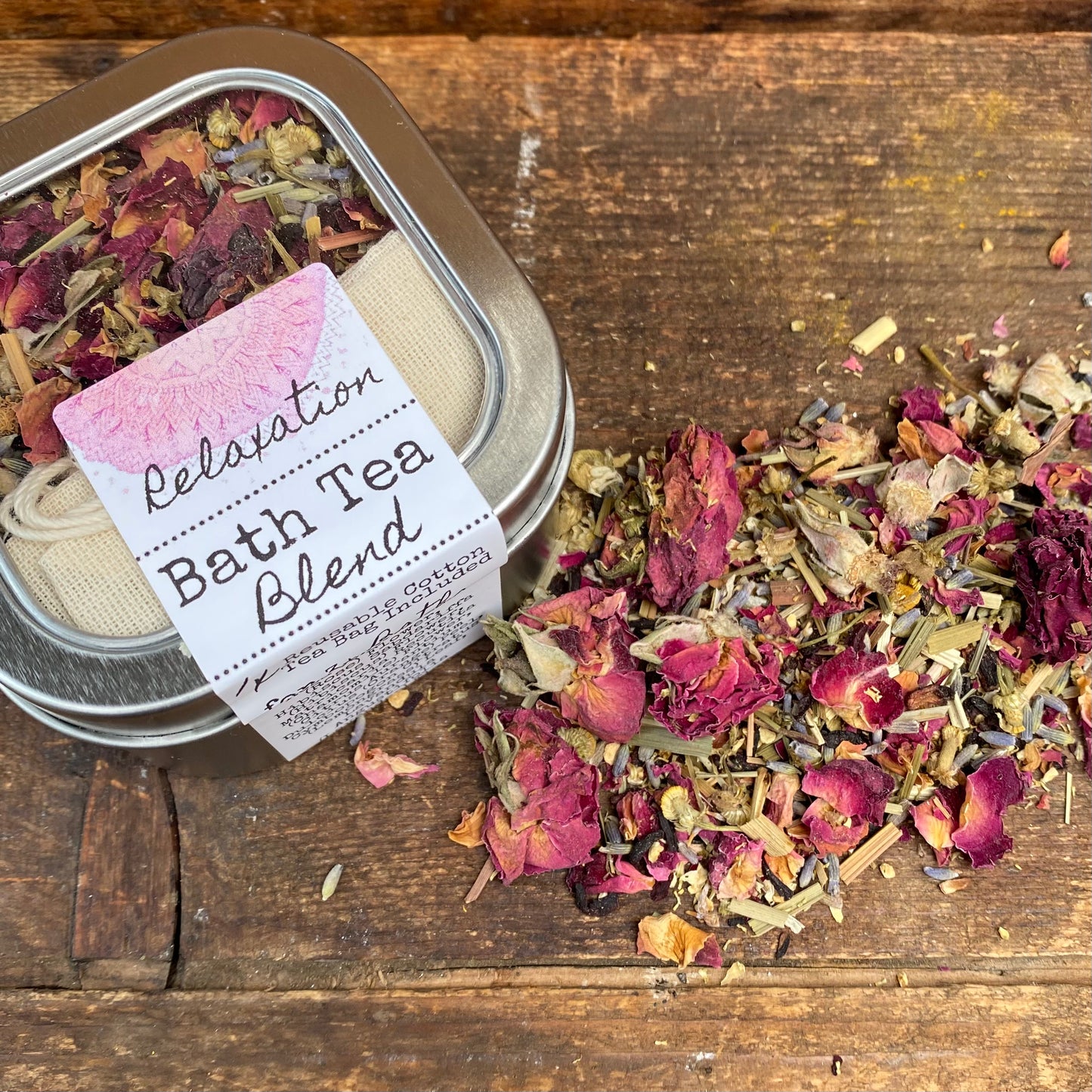 Herbal Bath Tea Blends - 4 Different blends to soak your worries away - Various blends - The Hippie Farmer