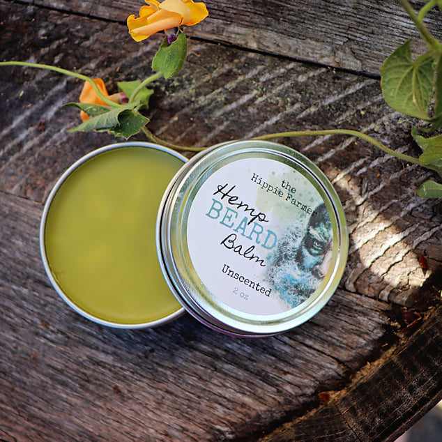Hemp Beard Balm - Unscented - The Hippie Farmer