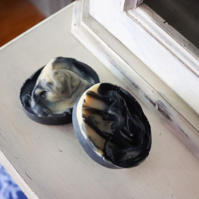 Goat Milk Soap - Activated Charcoal & Tea Tree Essential Oil - Facial Bar - The Hippie Farmer
