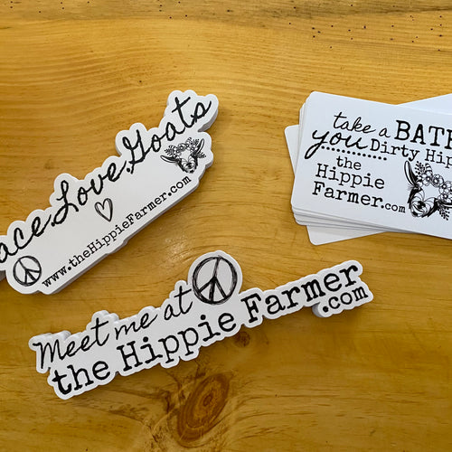 Custom Hippie Farmer Stickers - For Car, Computers or anywhere! - 3 Options - The Hippie Farmer