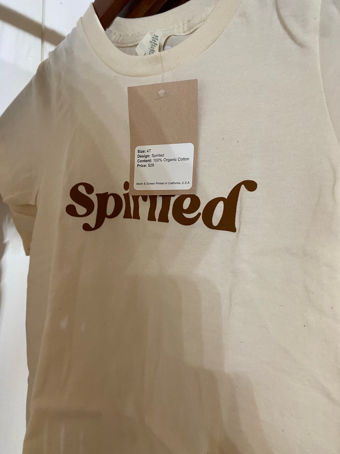 Spirited - Organic Kids T-shirt - by Rainbow Waters - The Hippie Farmer