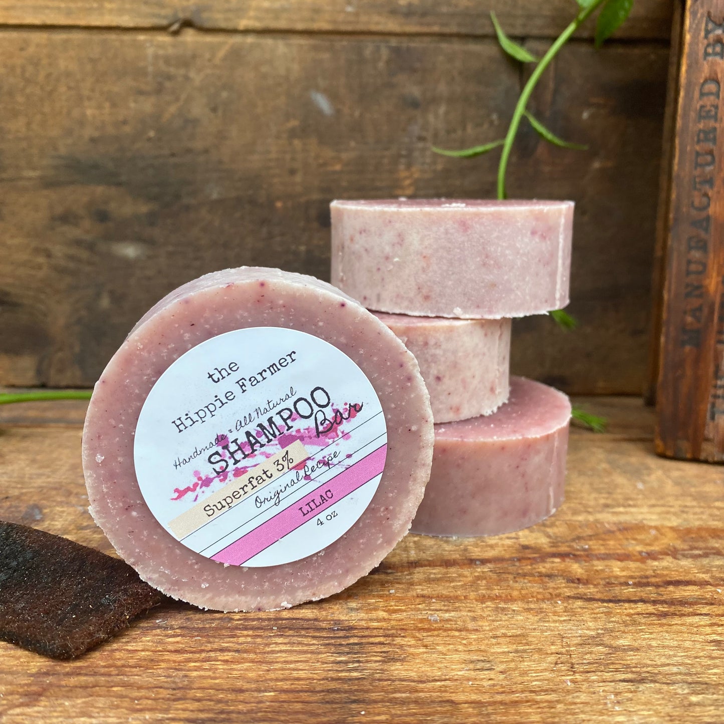 Shampoo Soap Bar - Lilac - 3% or 10% Superfat - The Hippie Farmer