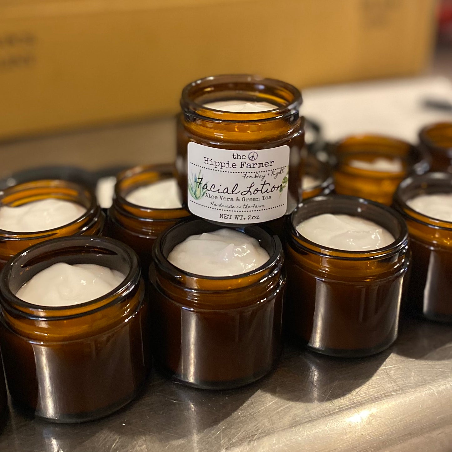 Facial Lotion with Aloe Vera & Green Tea - The Hippie Farmer
