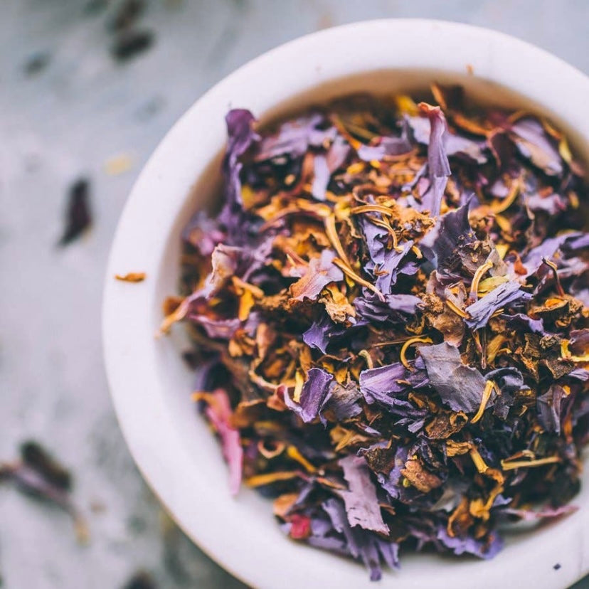 Blue Lotus Tea - Flower of Intuition - Wildcrafted 1oz - by Anima Mundi Apothecary - The Hippie Farmer