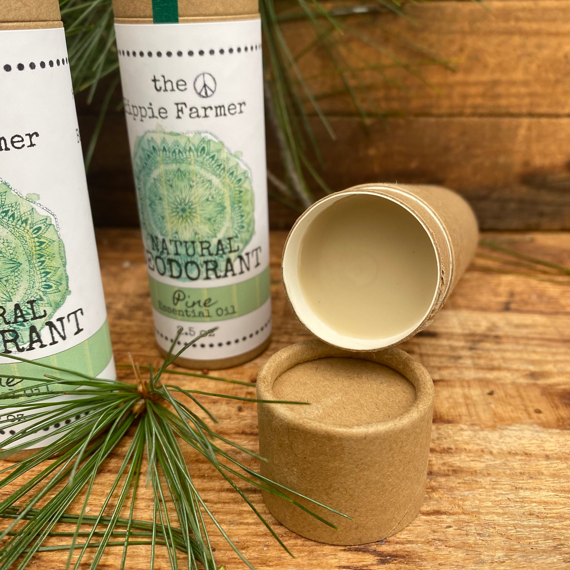 Natural Deodorant - Pine Essential Oil - Aluminum and Baking Soda FREE - The Hippie Farmer
