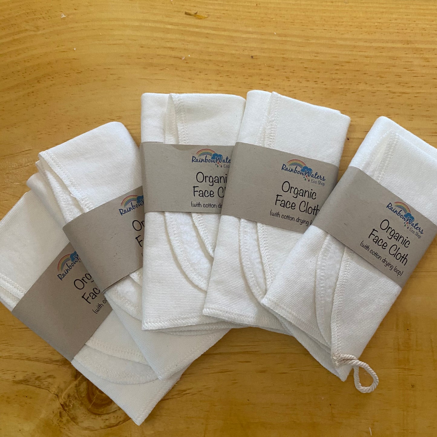 Organic Face Cloth - by Rainbow Waters - The Hippie Farmer