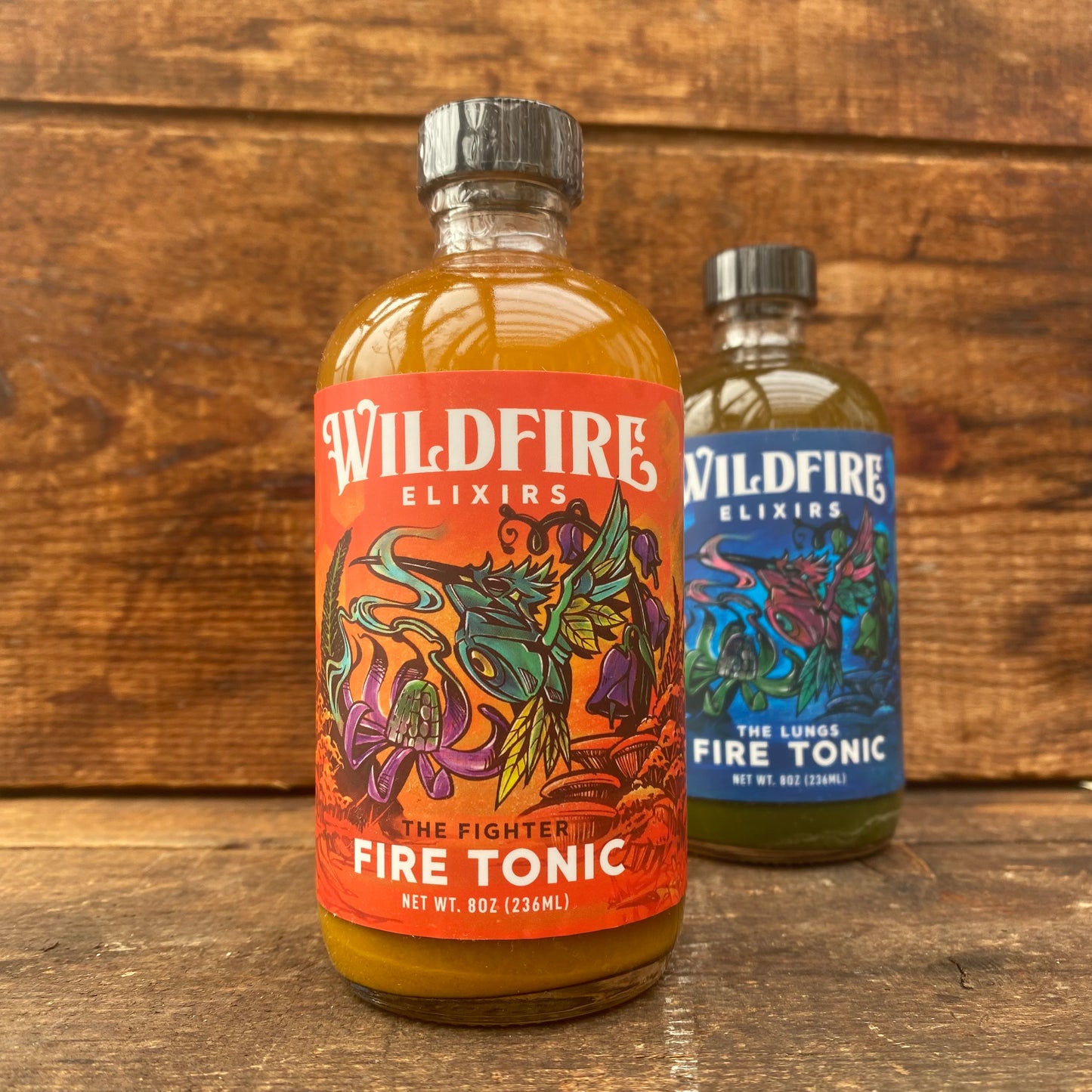 FIRE TONIC- The Fighter, The Lungs or The Digest - 8oz - by Wildfire Elixirs - The Hippie Farmer