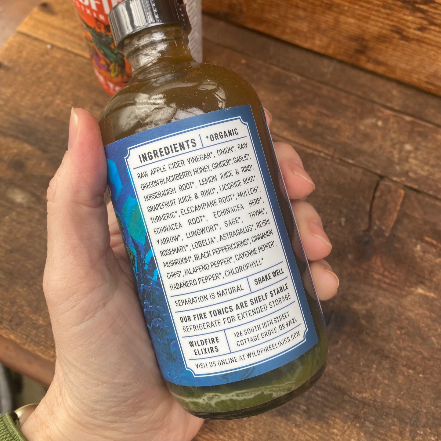 FIRE TONIC- The Fighter, The Lungs or The Digest - 8oz - by Wildfire Elixirs - The Hippie Farmer