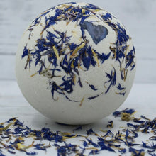 Load image into Gallery viewer, VY Bath Bomb with Stones - Deep 100 - Ease tension &amp; Relieve Discomfort with Protective Lapis Lazuli Stone - The Hippie Farmer