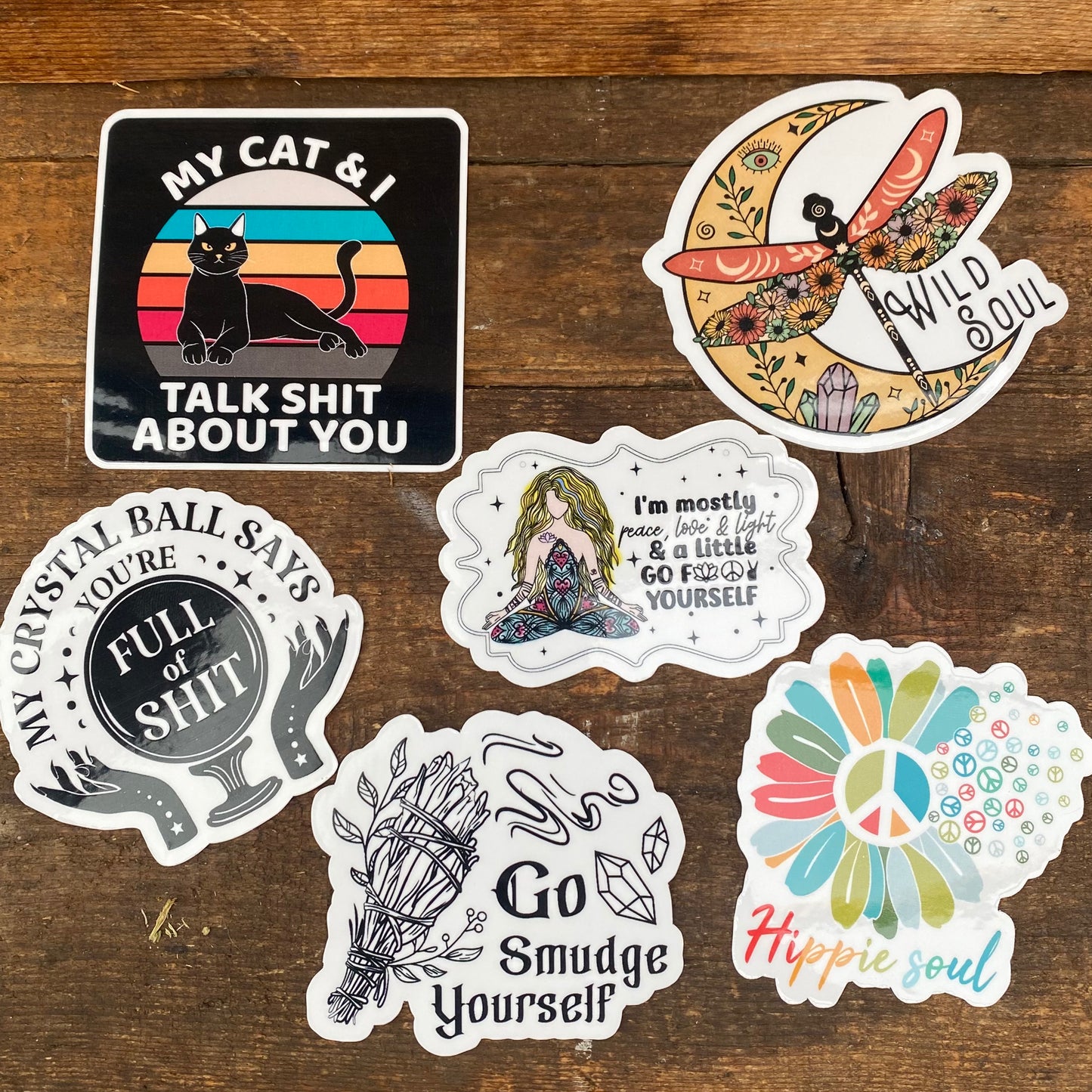 The Wild Soul Sticker Collection - Small Vinyl Stickers - Sold Individually - The Hippie Farmer