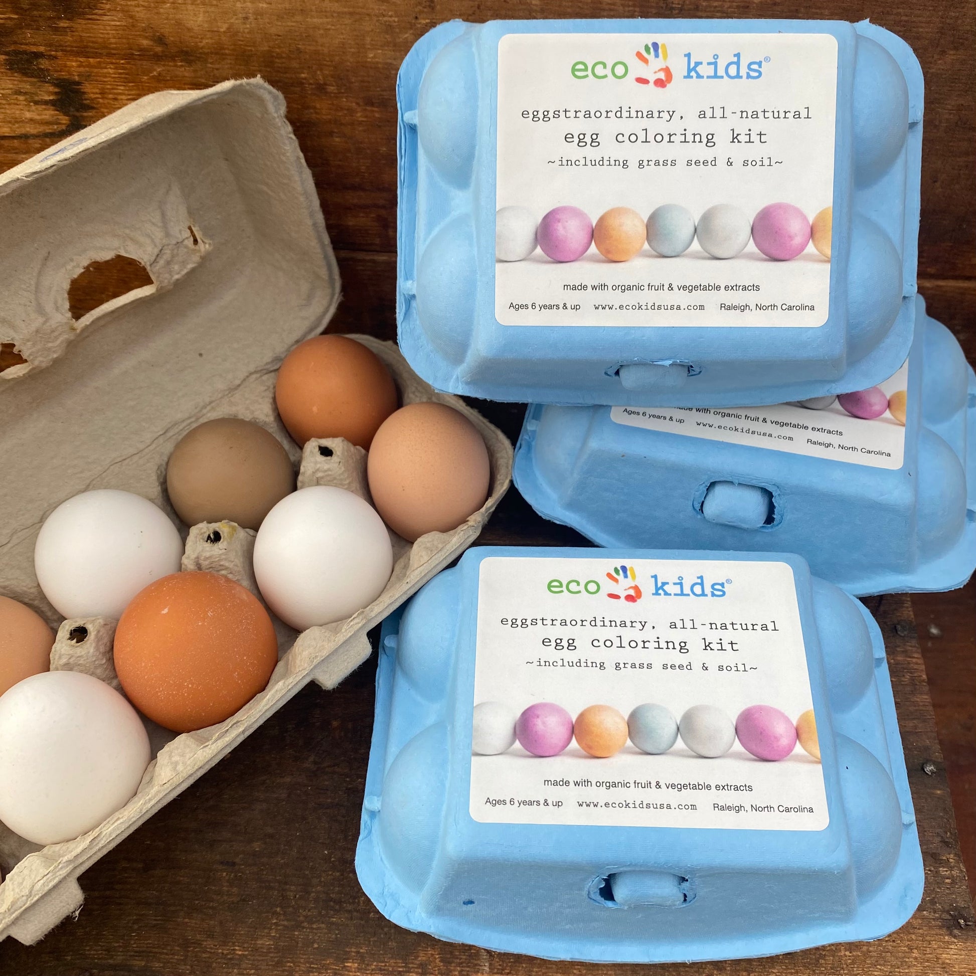 All Natural Egg Coloring Kit - Made with Organic Fruits & Vegetable Extracts - by eco kids - The Hippie Farmer