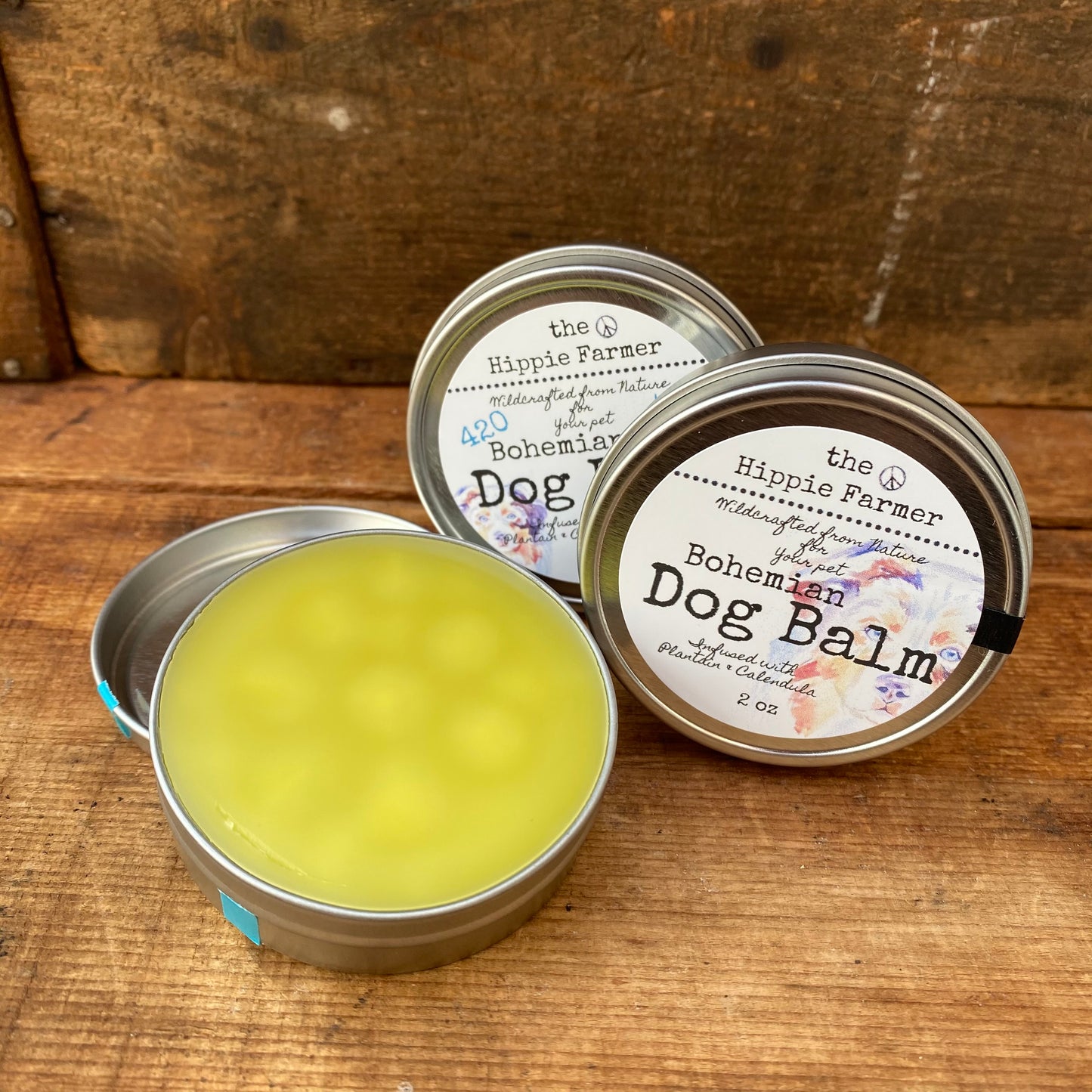 Bohemian Dog Balm - Plain or 420 - The Hippie Farmer