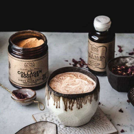 Collagen Booster - Dirty Rose Chai 4oz - Plant Based - by Anima Mundi Apothecary - The Hippie Farmer