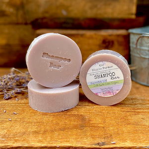Lavender Shampoo Soap Bars in 3% or 10% Superfat with Apple Cider Vinegar - The Hippie Farmer