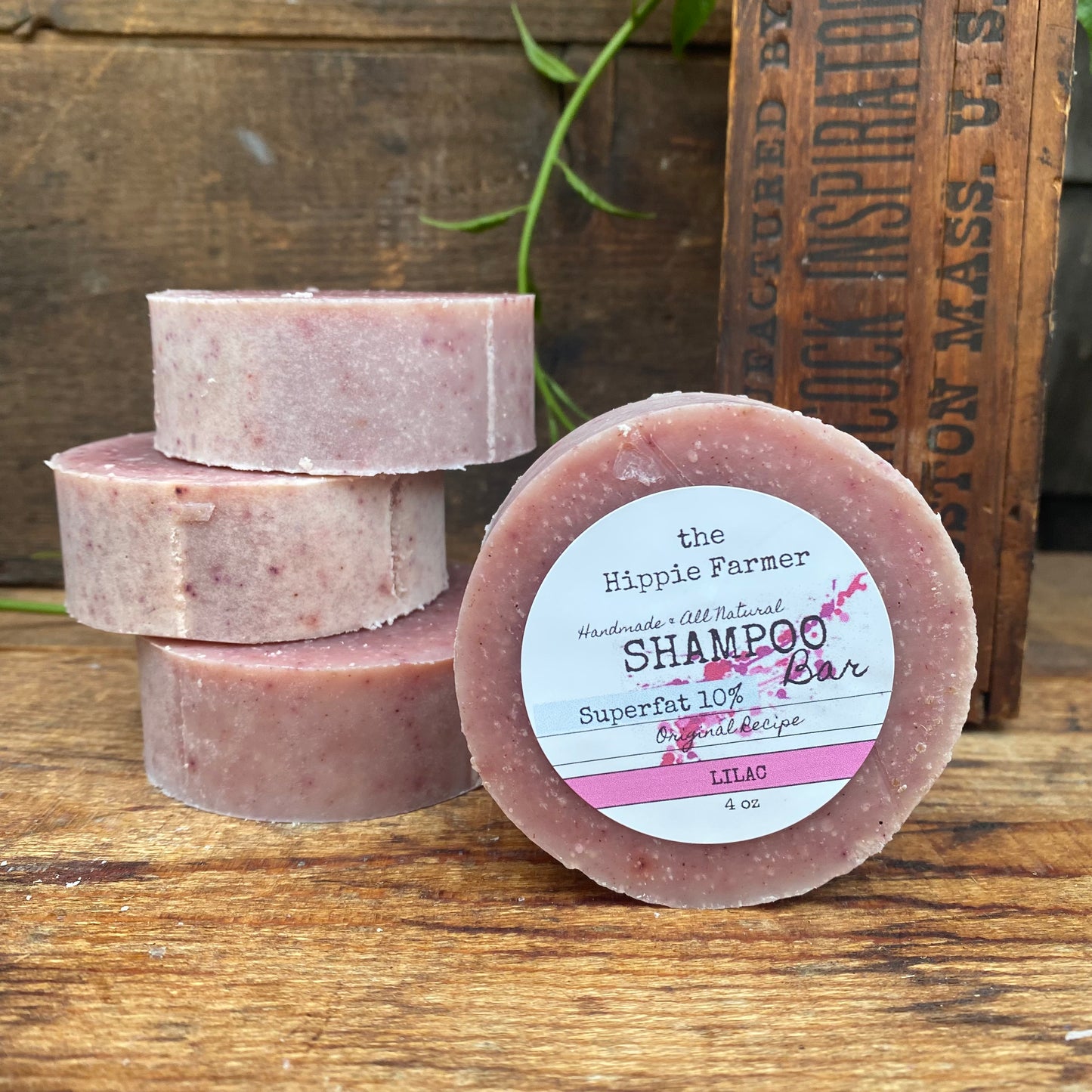 Shampoo Soap Bar - Lilac - 3% or 10% Superfat - The Hippie Farmer
