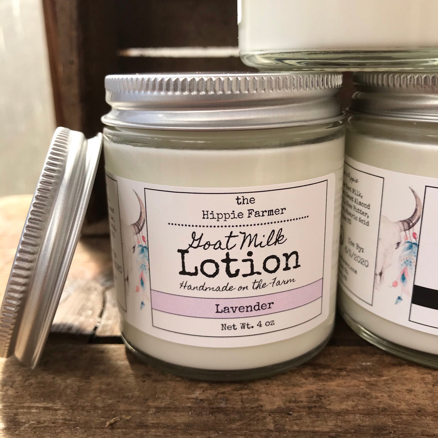 Goat Milk Lotion - Unscented or Lavender - The Hippie Farmer