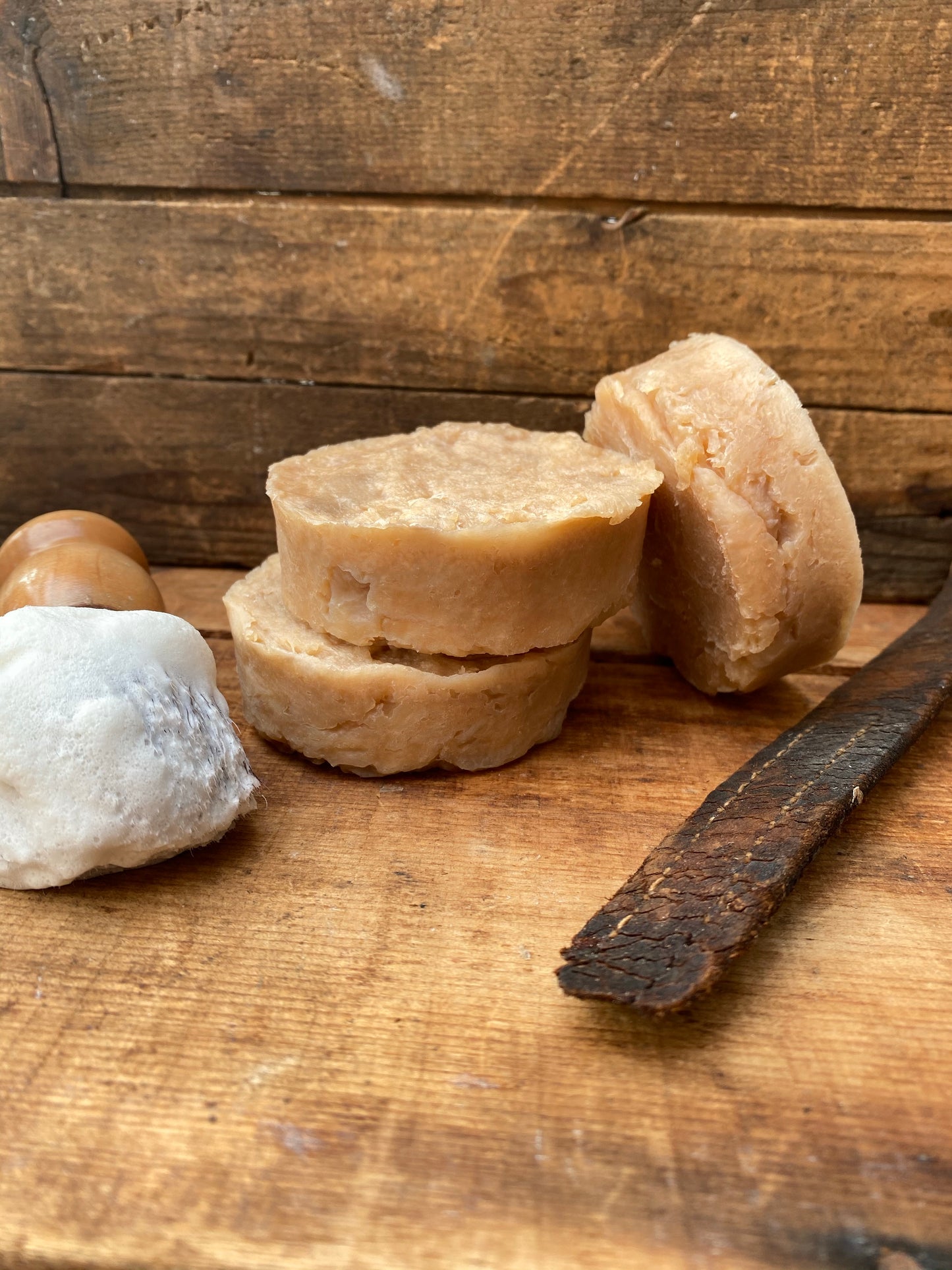 Old Fashioned Dual Lye Shave Soap - Tobacco & Bay - The Hippie Farmer