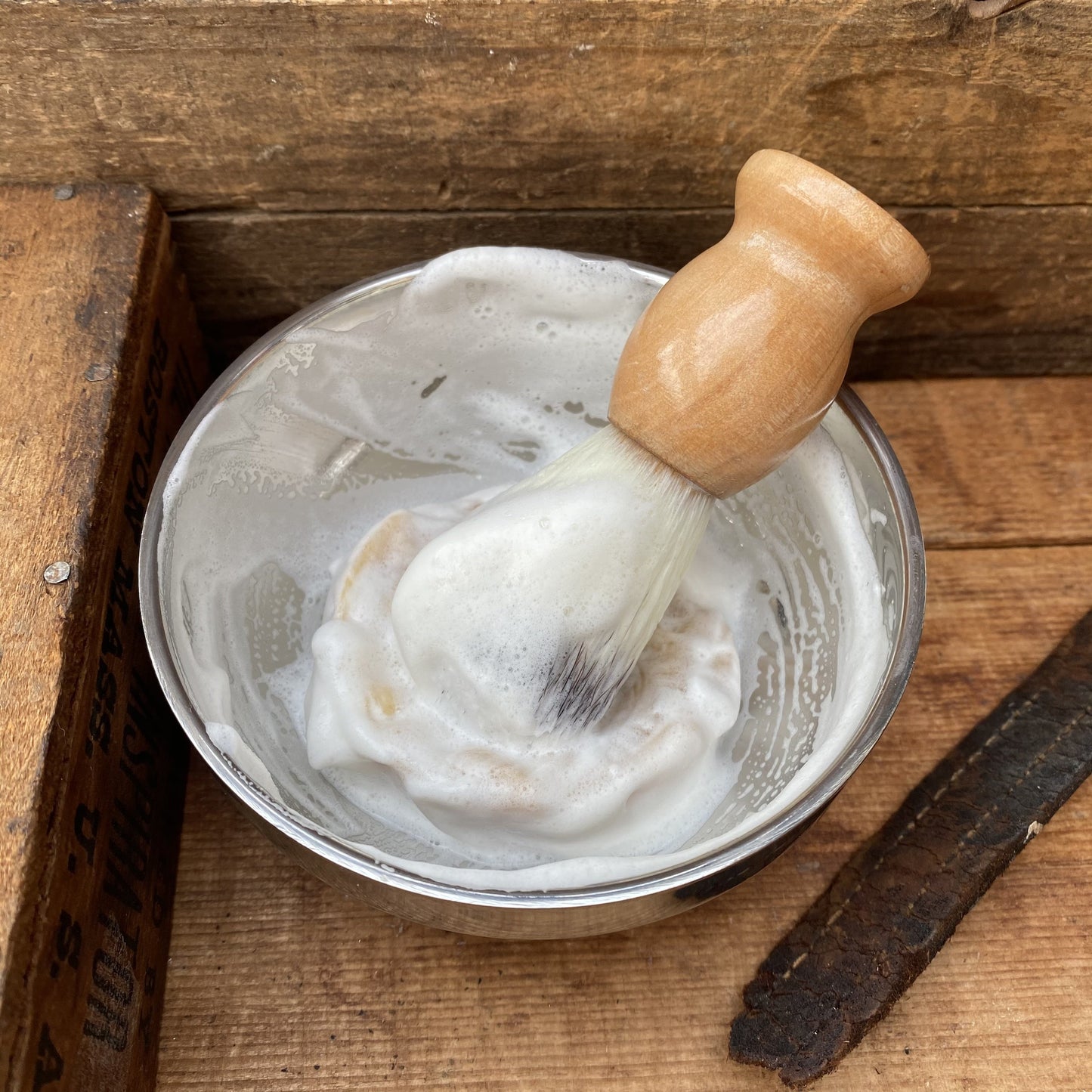 Old Fashioned Dual Lye Shave Soap - Sensual Sandalwood - The Hippie Farmer