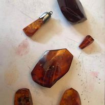 grandmother's amber stones