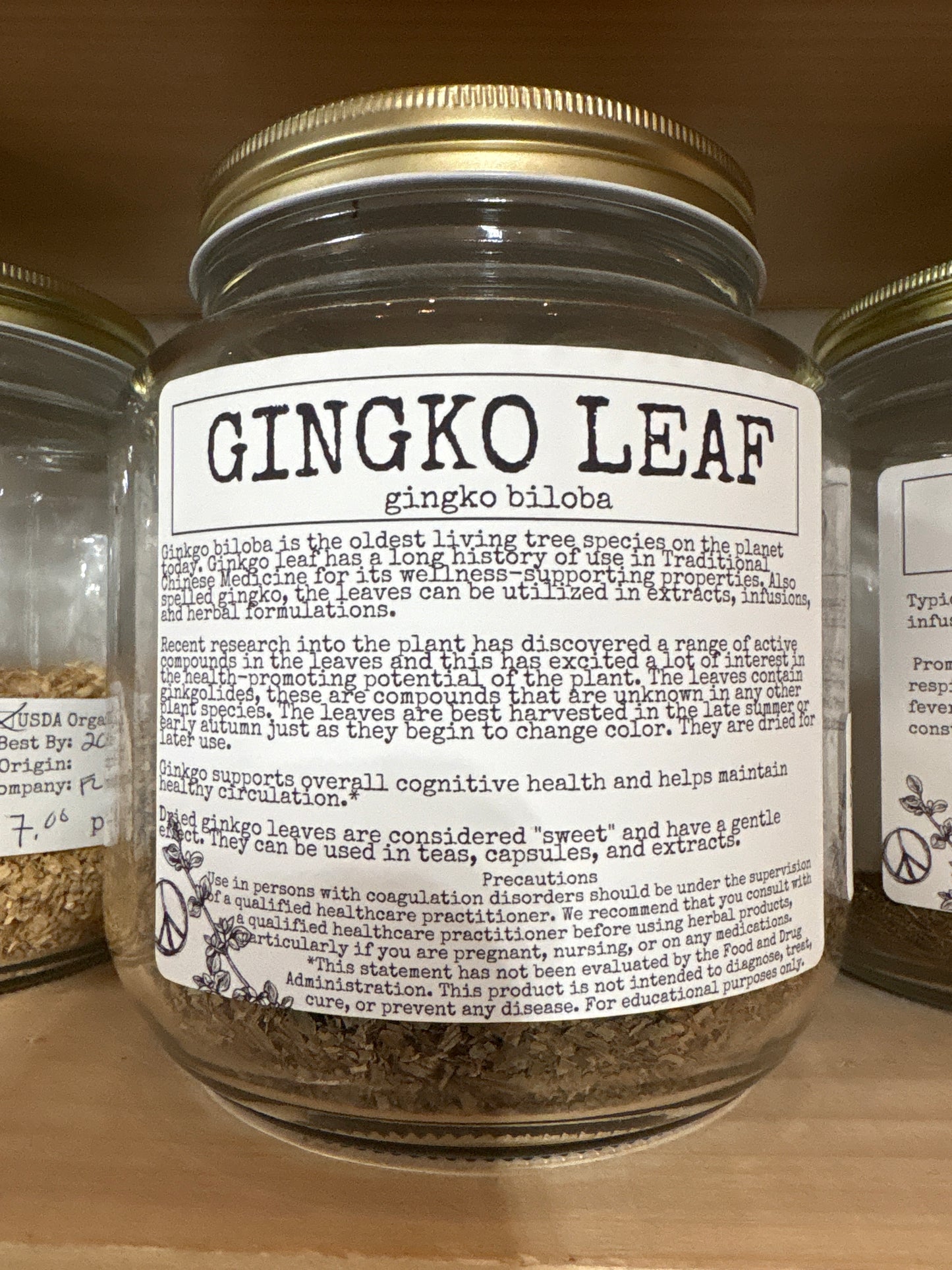 Loose Leaf Herbs - per half oz - Organic