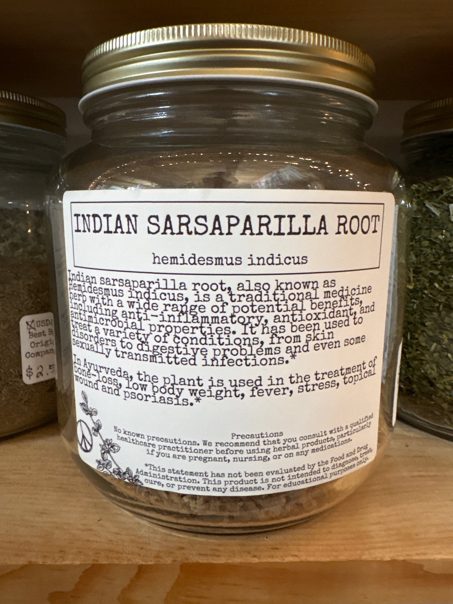 Loose Leaf Herbs - per half oz - Organic