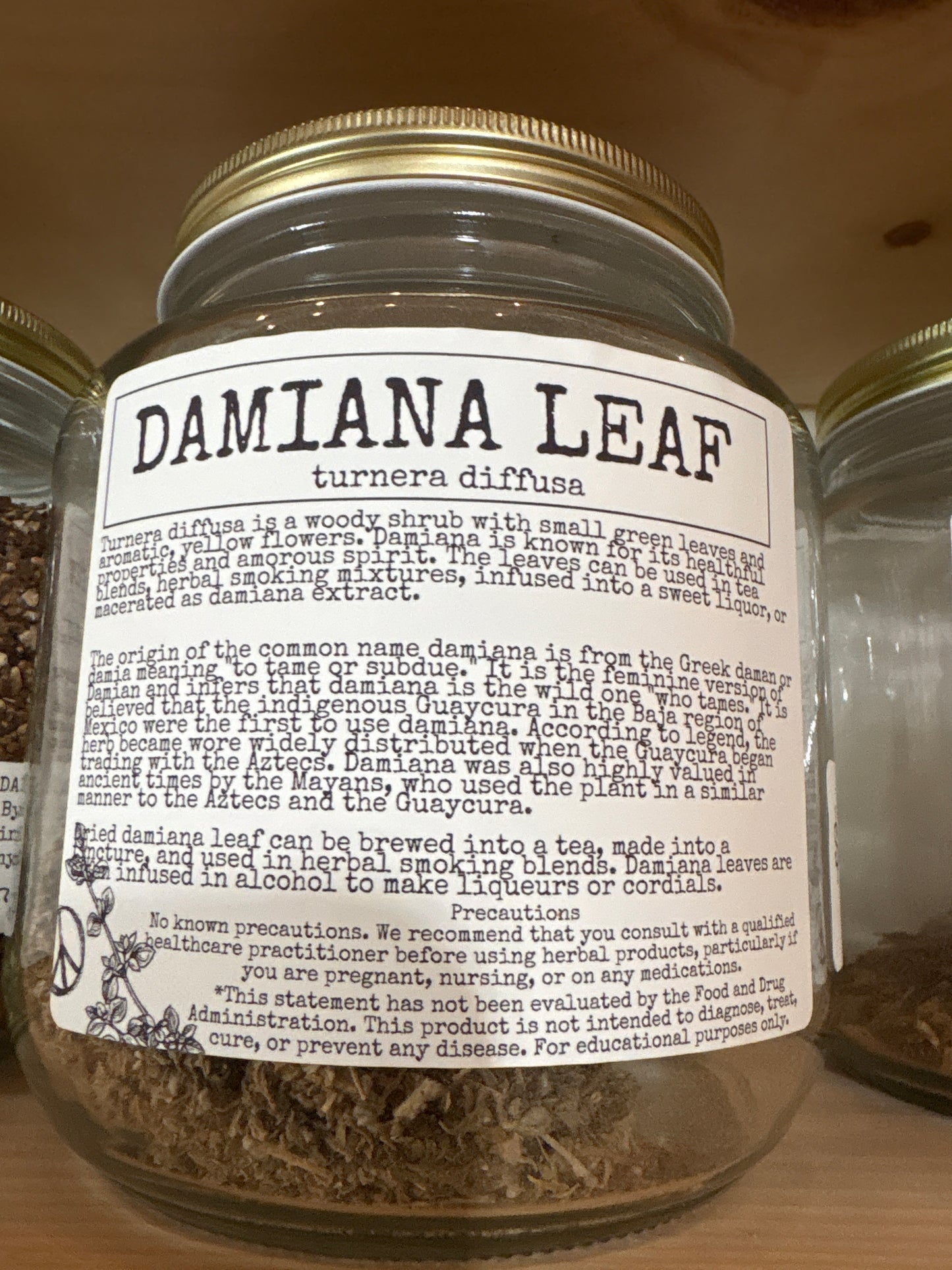 Loose Leaf Herbs - per half oz - Organic