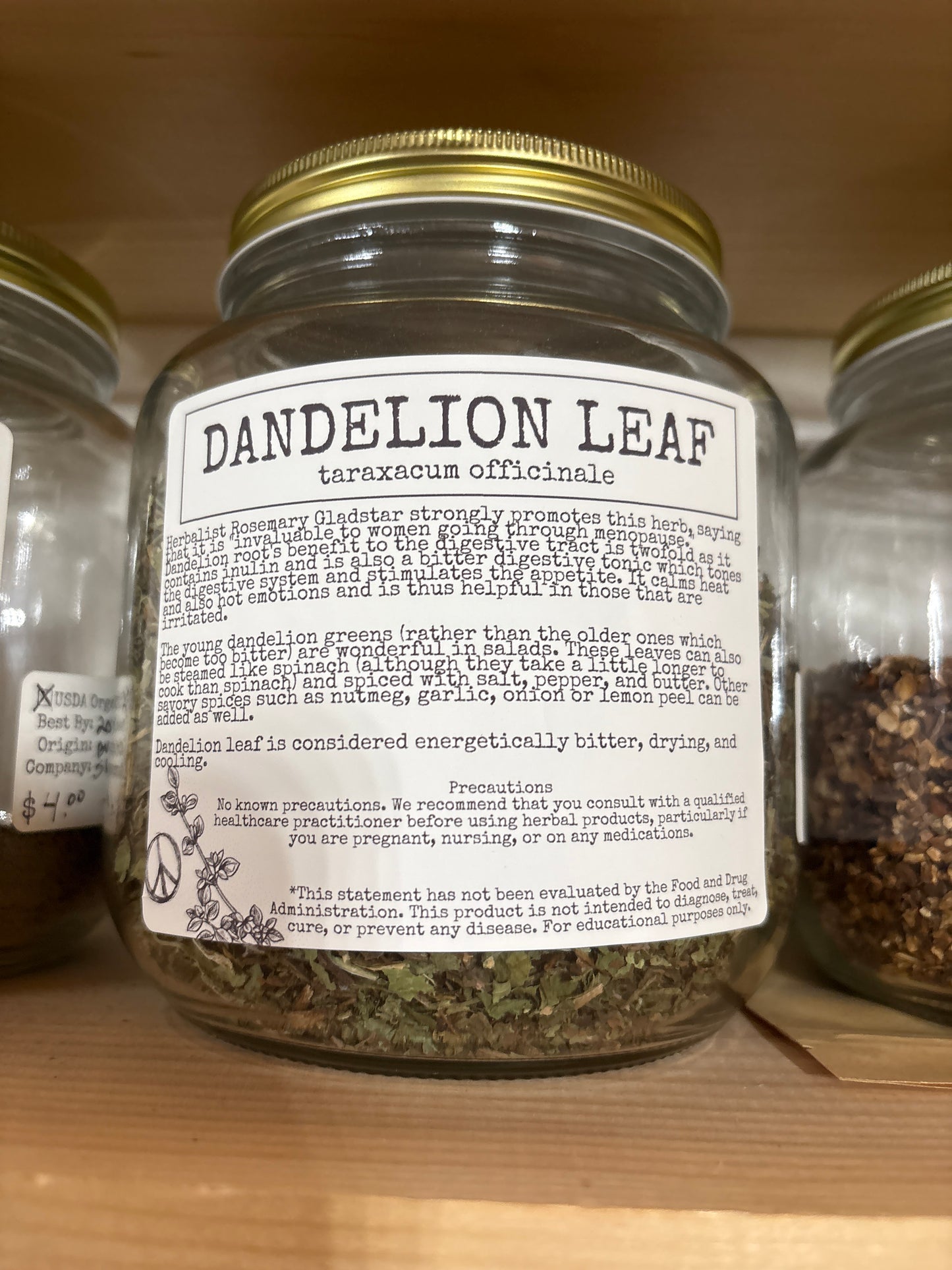 Loose Leaf Herbs - per half oz - Organic
