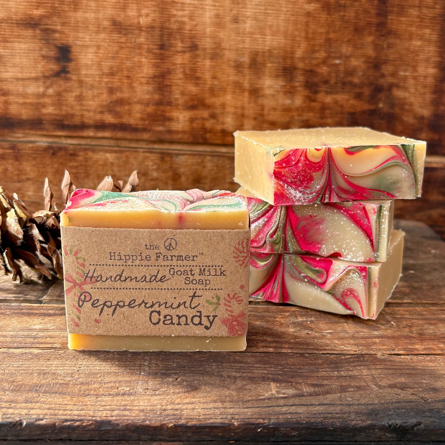Seasonal Goat Milk Soap - Peppermint Candy