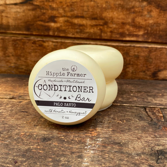 Solid Conditioner Bar with Keratin & Honeyquat - Palo Santo 2oz