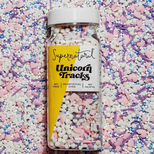 Unicorn Tracks - Dye Free Sprinkles by Supernatural - The Hippie Farmer