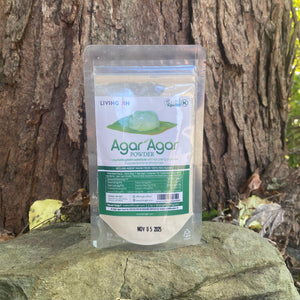 Agar Agar Powder - 100% Red Algae - 2oz - by Living Jin