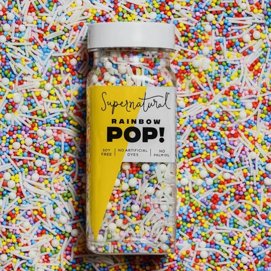 Rainbow POP! - Dye Free Sprinkles by Supernatural - The Hippie Farmer