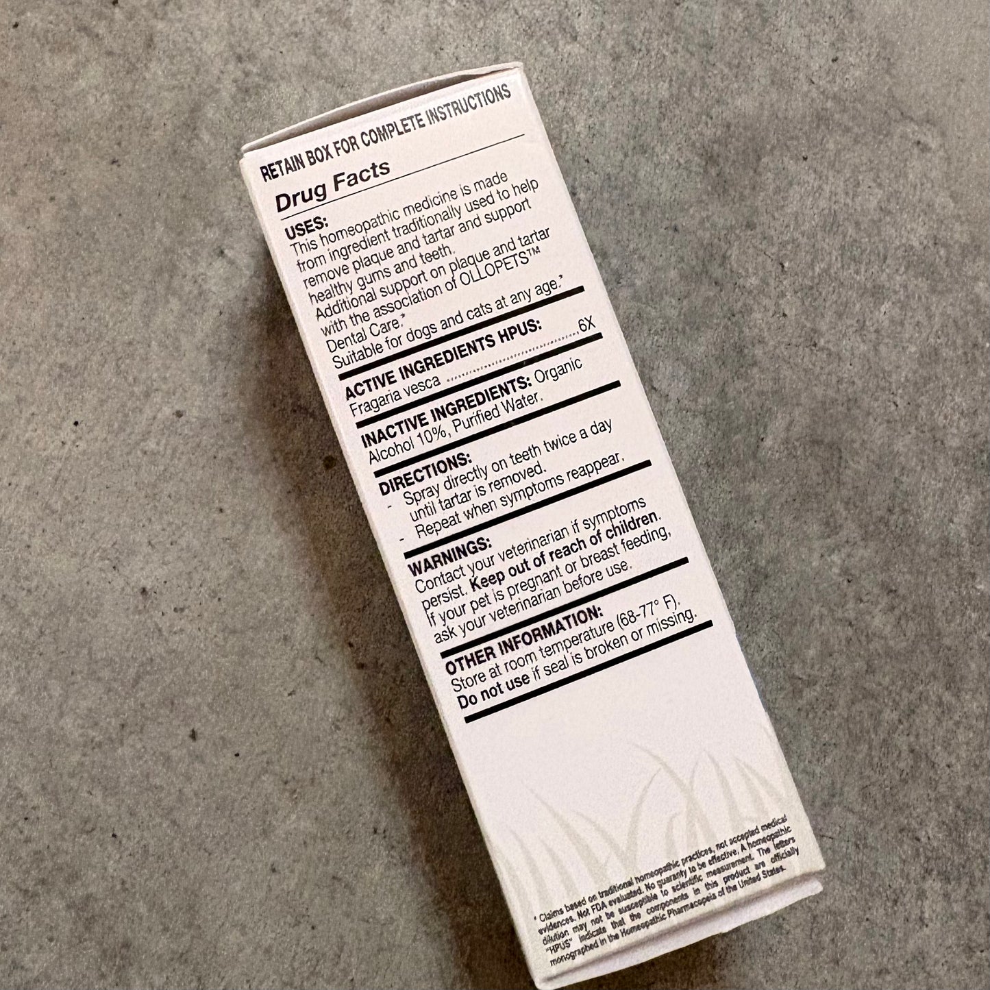 Dental Spray - Homeopathic Remedies for Pets by Ollopets