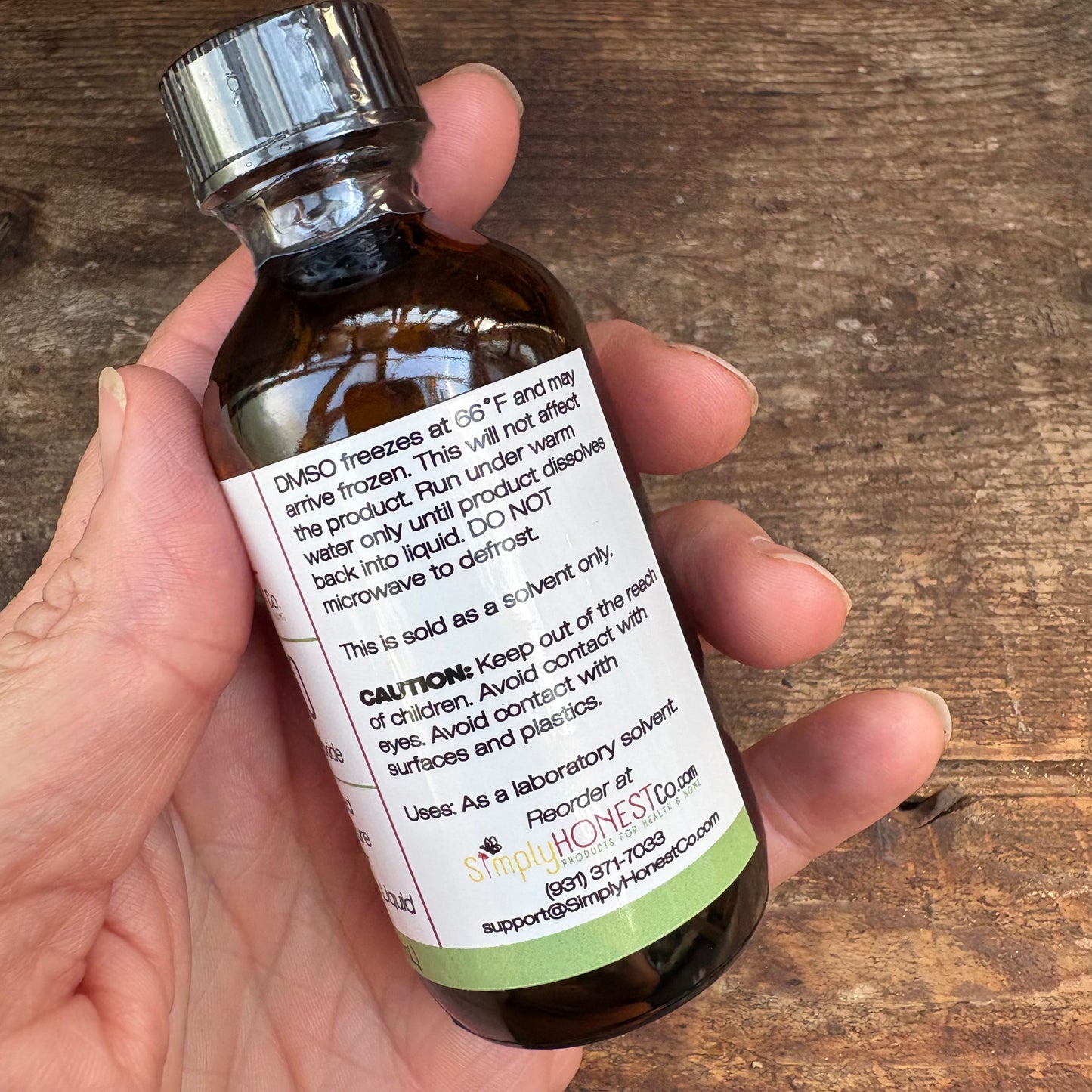DMSO (Dimethyl Sulfoxide) - Non Diluted 99.995% Pure Pharma Grade 2oz by Simply Honest Co.