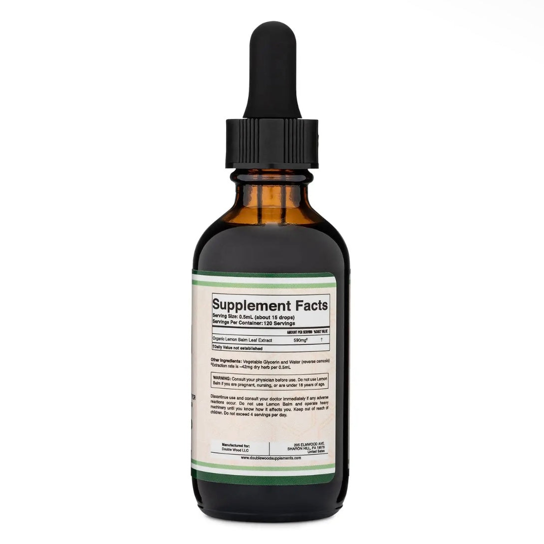 Lemon Balm - Organic Calming Support 2fl oz by Double Wood