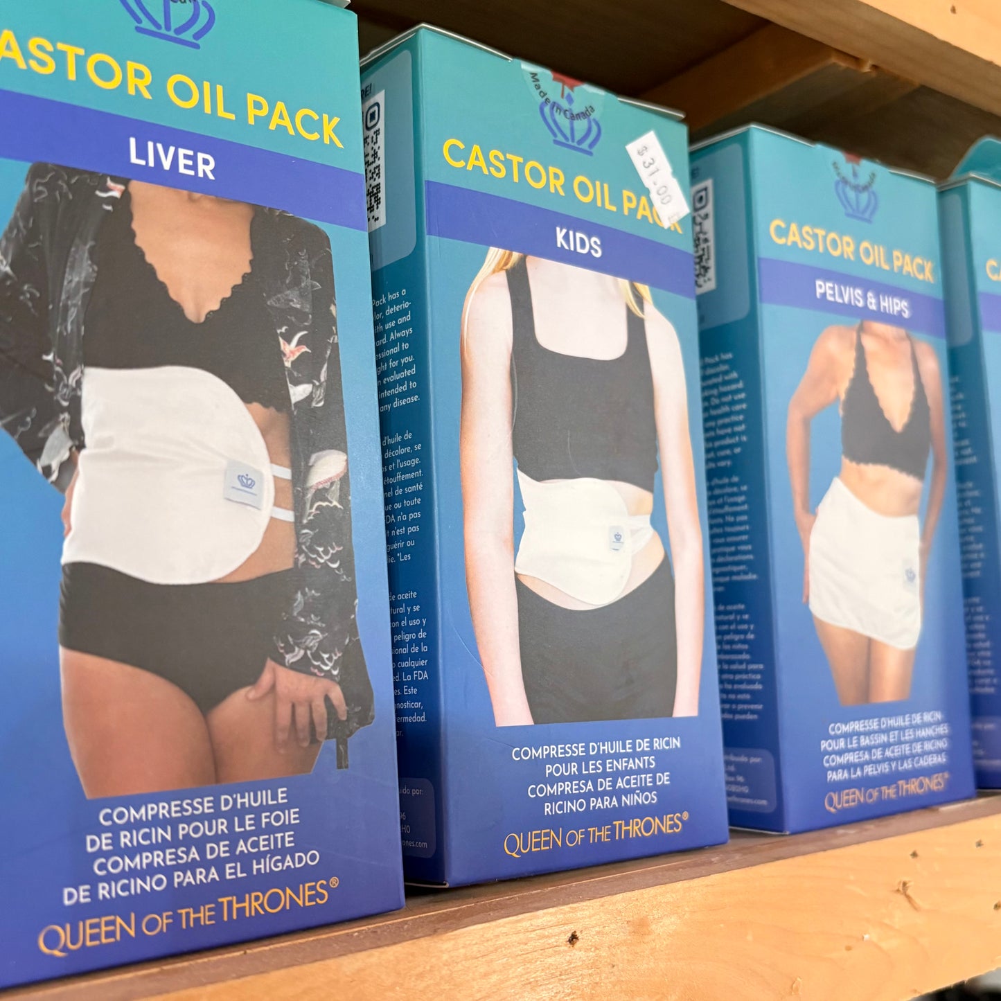 Castor Oil Pack Wraps| Organic Flannel with Poly Outer by Queen of The Thrones
