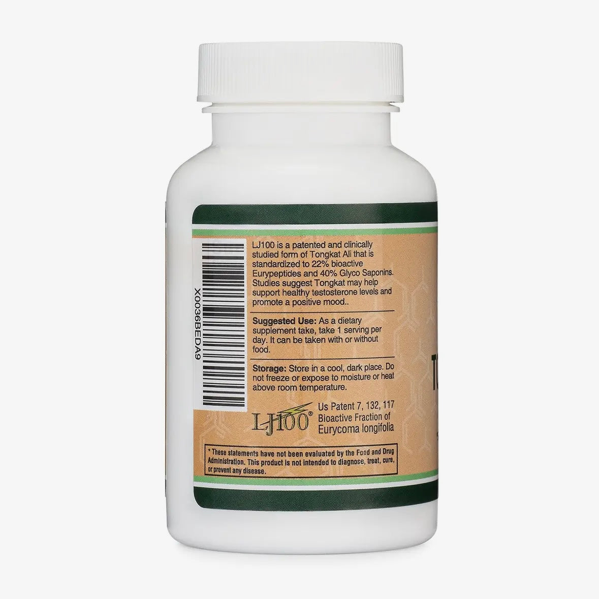 LJ100 Tongkat Ali 100mg - 120 capsules by Double Wood