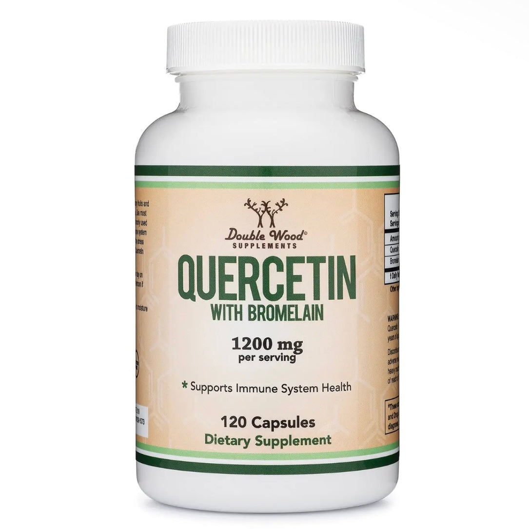 Quercetin with Bromelain - 1200mg 120 Capsules by Double Wood