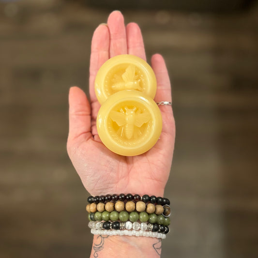 Organic Bees Wax Blocks - 1 oz each - USA Origin - The Hippie Farmer