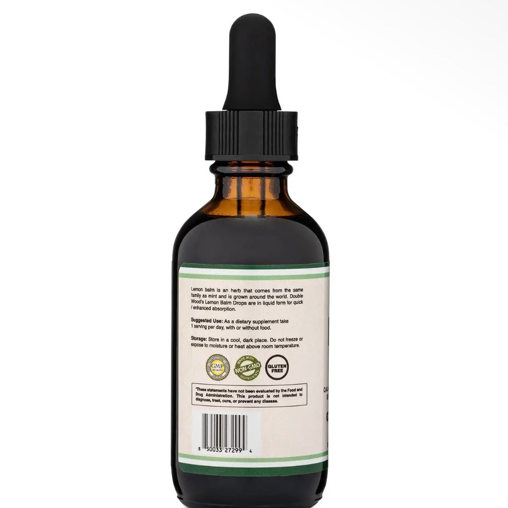 Lemon Balm - Organic Calming Liquid Extraction 2 FL oz by Double Wood