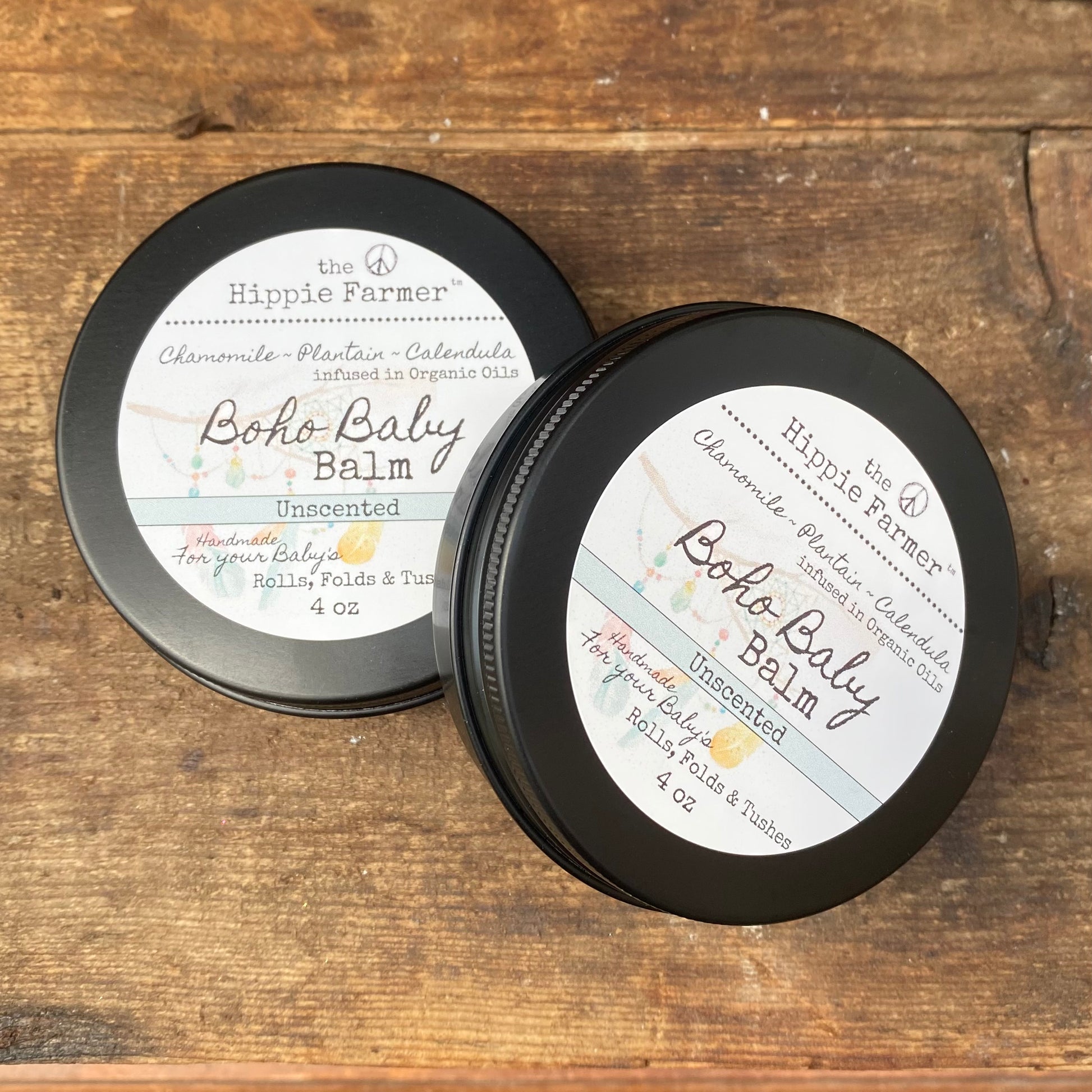 Boho Baby BALM - Unscented 2oz or 4oz Tin - The Hippie Farmer