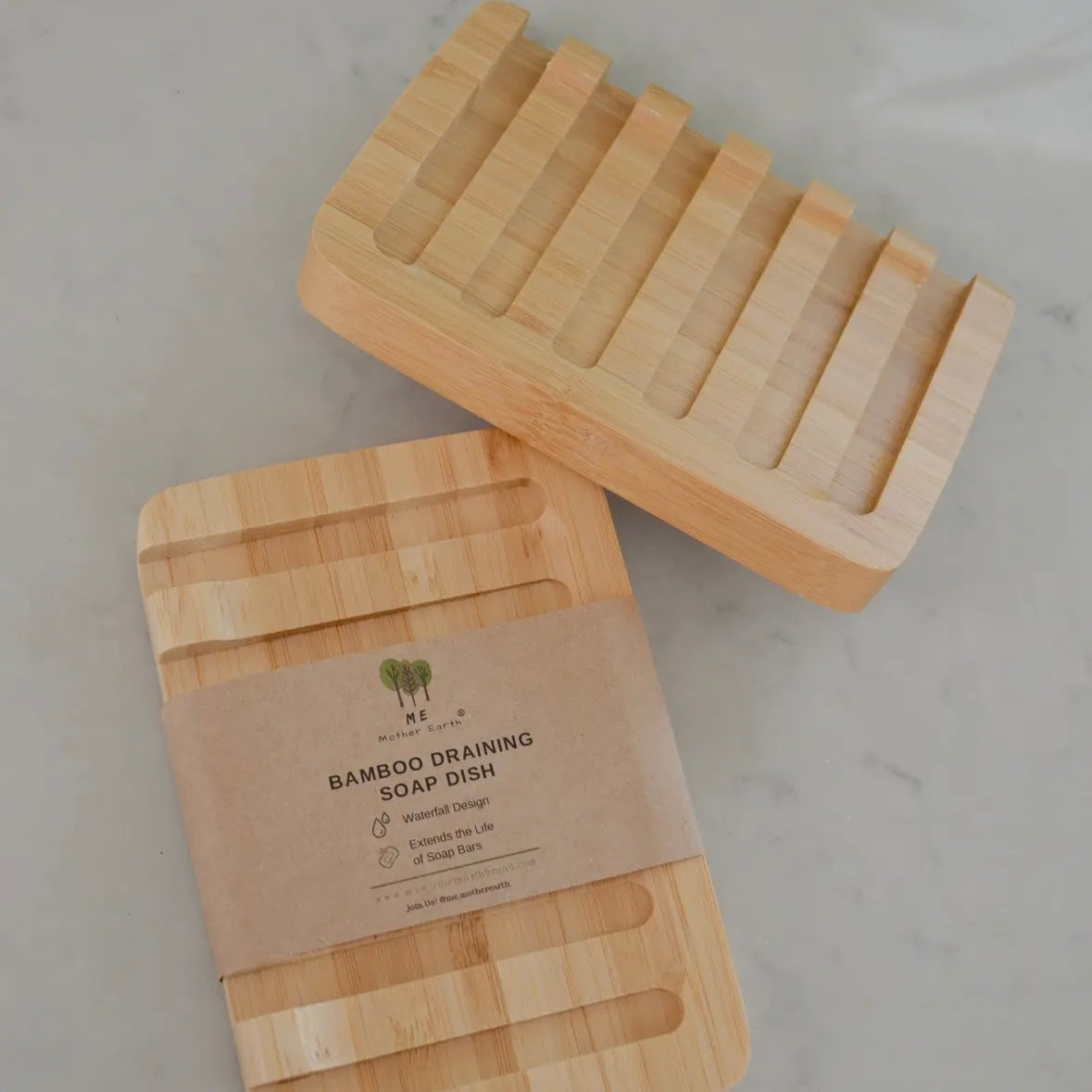 Bamboo Draining Soap Dish by ME Mother Earth