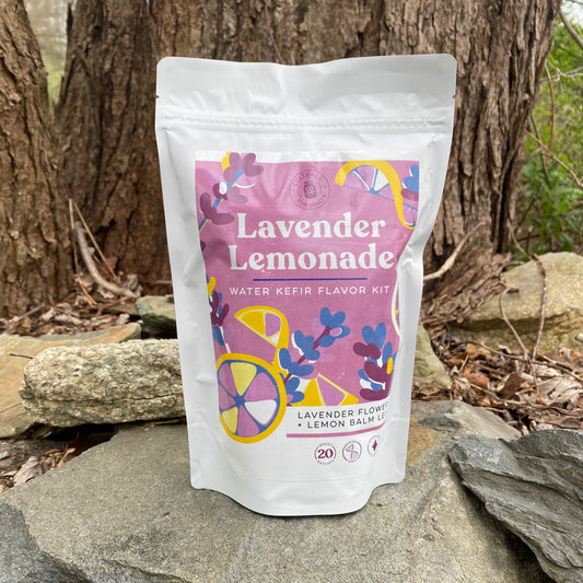 Lavender Lemonade - Water Kefir Flavor Kit - by Cultures for Health - The Hippie Farmer